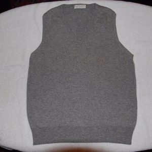 Men's 100% 2 Ply Cashmere Vest - Sz M